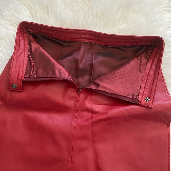 Handmade super soft leather skirt size s - Picture 2 of 7